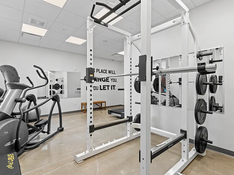 Elliptical, treadmill, squat rack, repeat. Get your reps in steps from your front door.