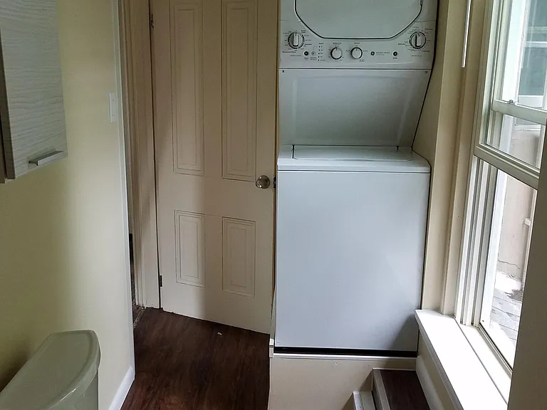 Stack washer and dryer