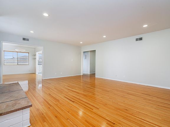 Living room into dining room