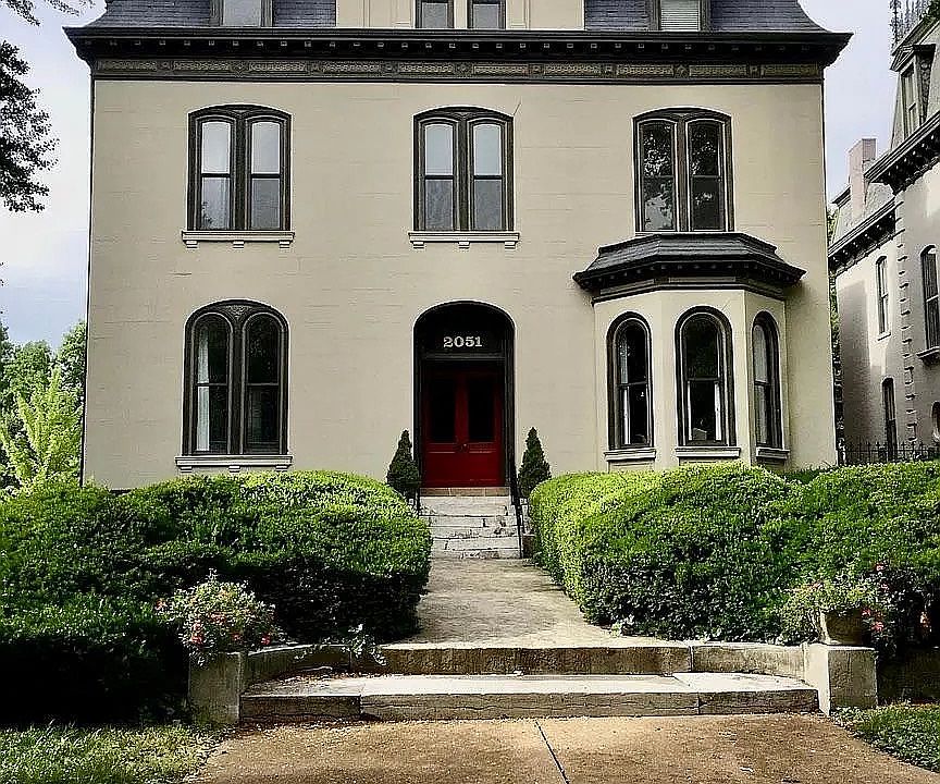 The 1869 mansion has been converted into four condominiums.
