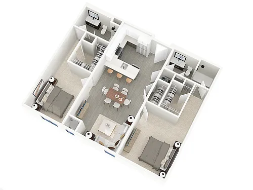 Floor plan Two Bedroom
