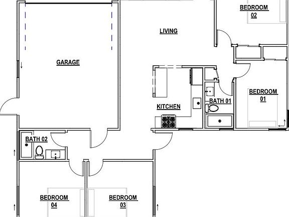 Bedroom 02 is large enough to be a double room.