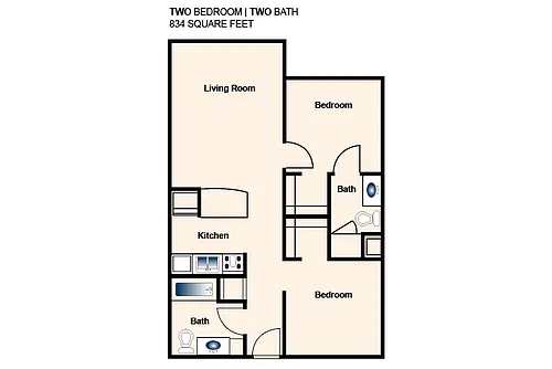 Floor plan 2X2