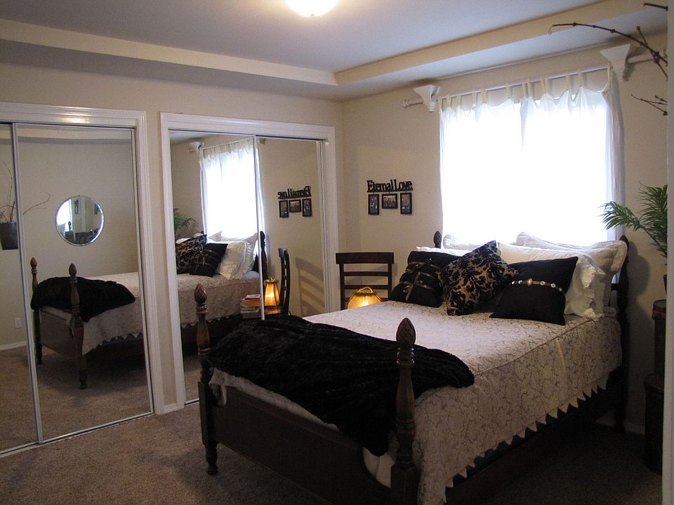 Master bedroom has loads of closet space.