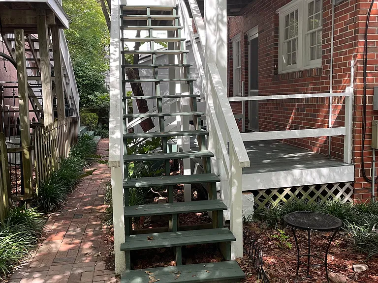Rear porch and walkway 412 Dock Street