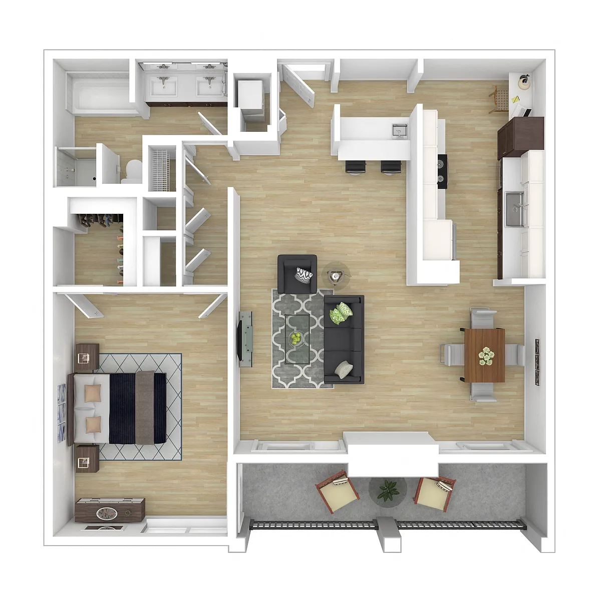 Floor plan 1x1X D