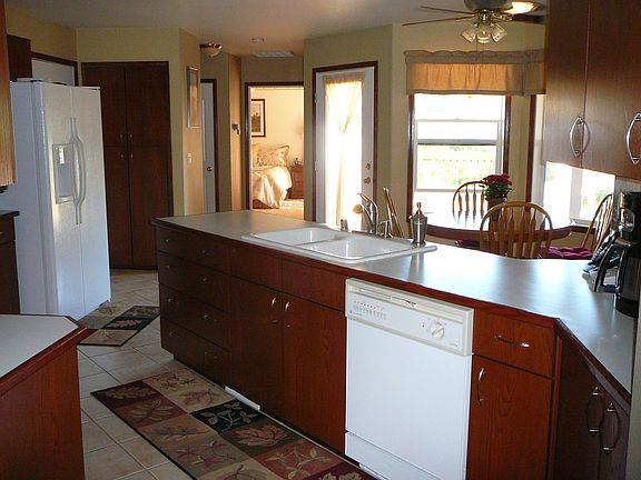 Open Kitchen & Cherry Cabinets
