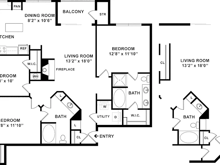 C1R Floorplan | Three Bedroom C1R Floorplan | Three Bedroom