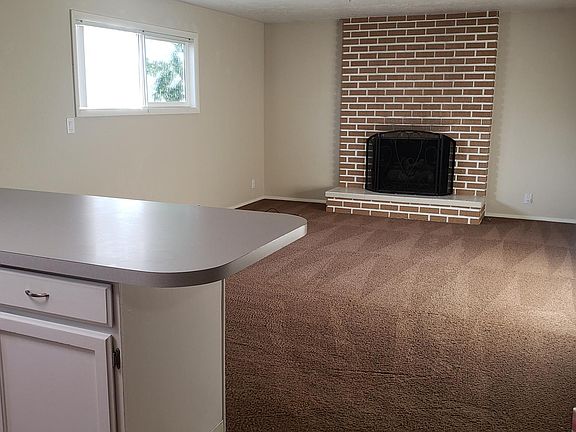 From kitchen into living room