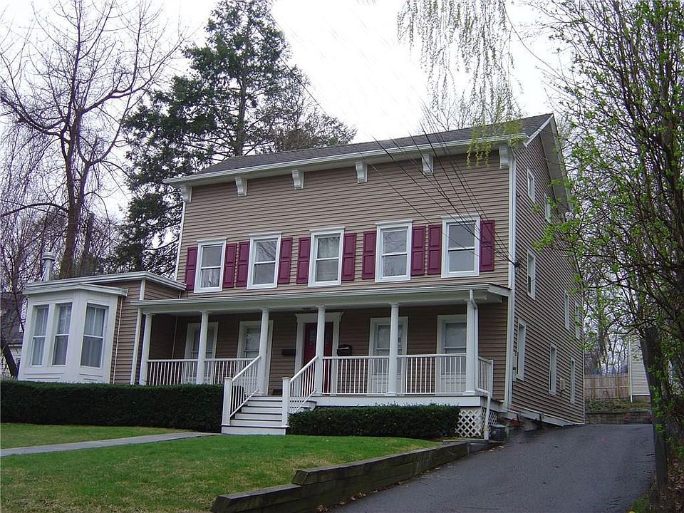 Front with parking to the right around back