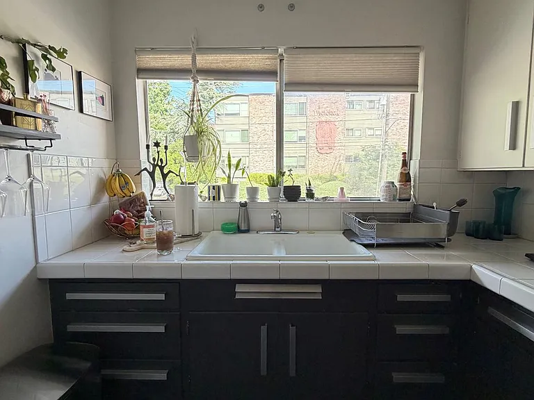 Kitchen with view