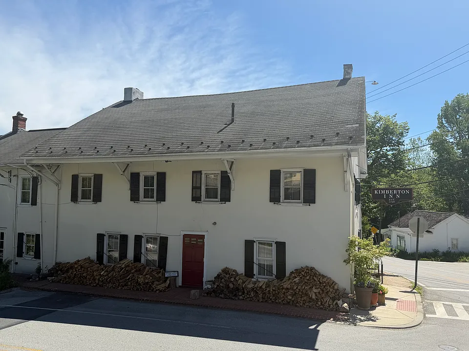 Exterior of building that faces the parking area