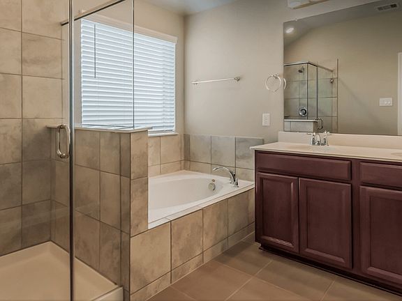 Pamper yourself in the luxurious primary bathroom.