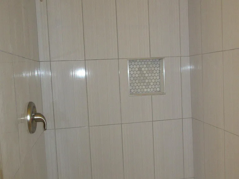 Primary bathroom - tiled shower