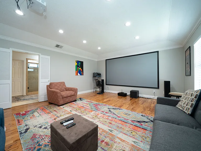 theater room / master bedroom