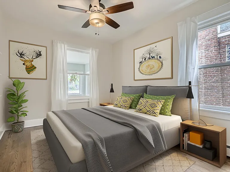 Bedroom 2. This image shows a virtually furnished space. Bedrooms come unfurnished.