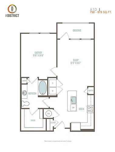 Floor plan A1D