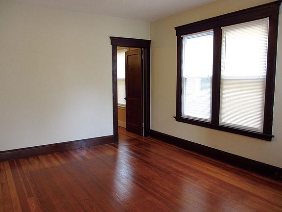 Dining room - sunny & spacious; door to kitchen