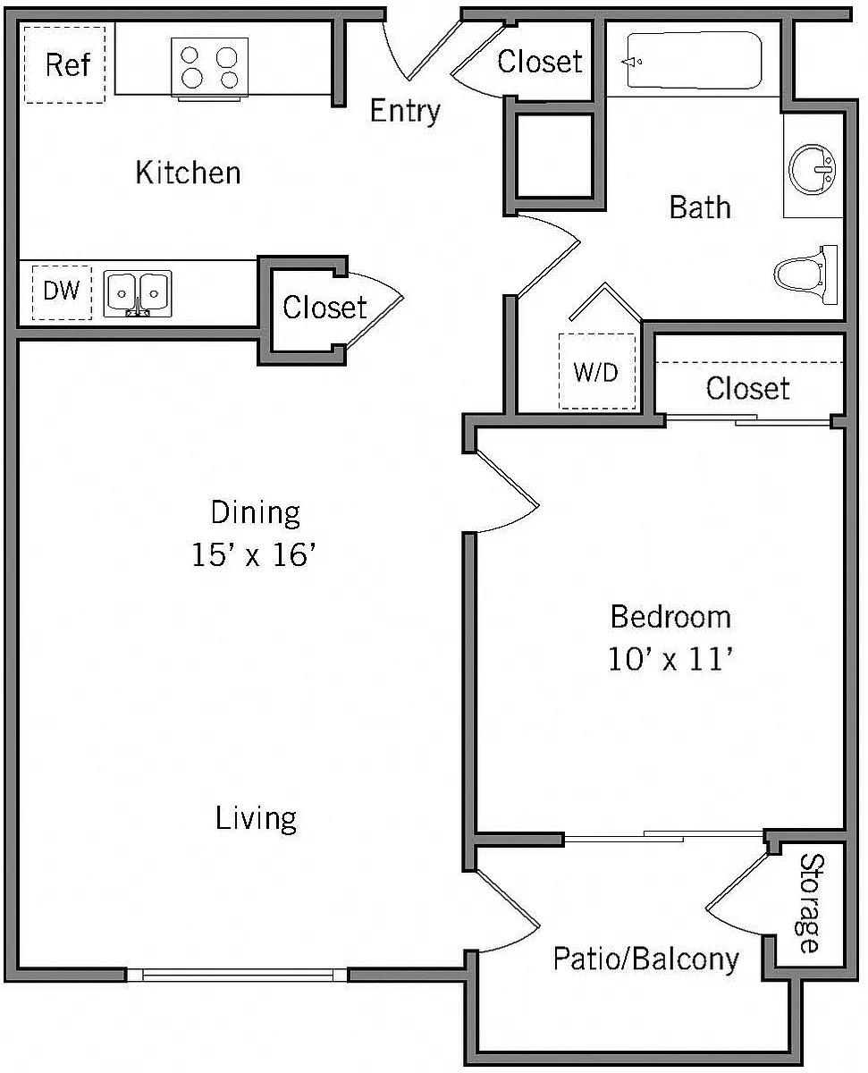 Floor plan 1B