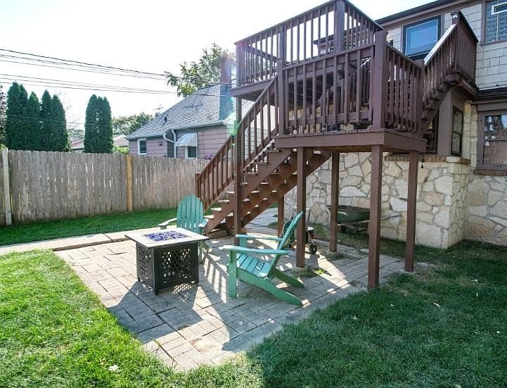Stairs and patio