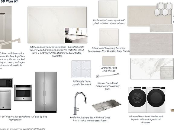 Images are for general reference. Materials subject to change based on availability