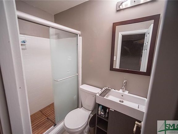 Completely renovated master bath ready for new owners