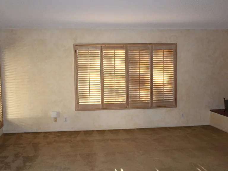 Living room shutters