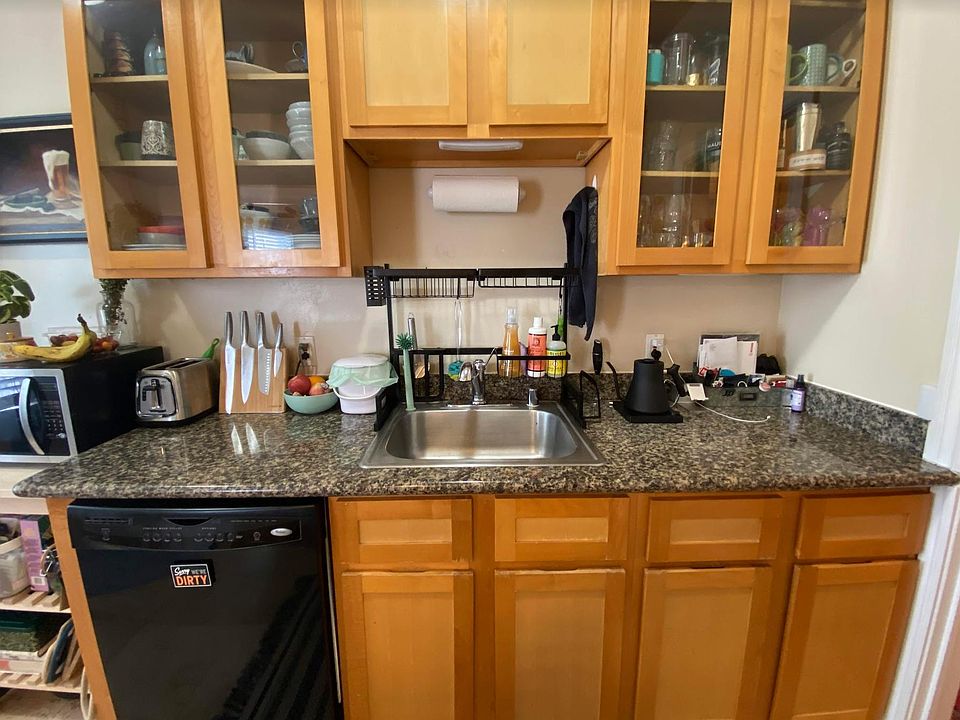 Kitchen has a dishwasher