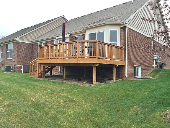 rear view with deck