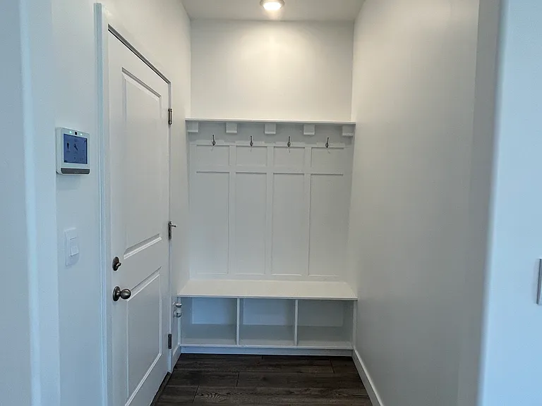 Mud Room area and garage entrance door