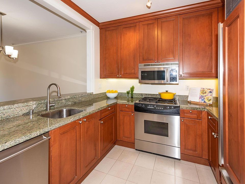 Kitchen - Subzero Fridge--Bosch dishwasher-gas range-lots of cabinets-storage