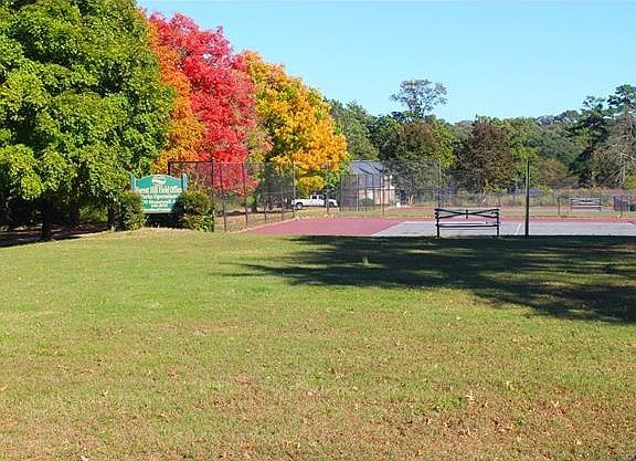 tennis across street at park