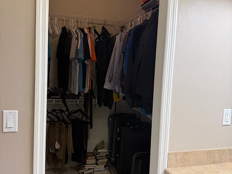 His closet