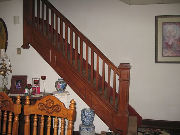 Open Staircase in Dining Room