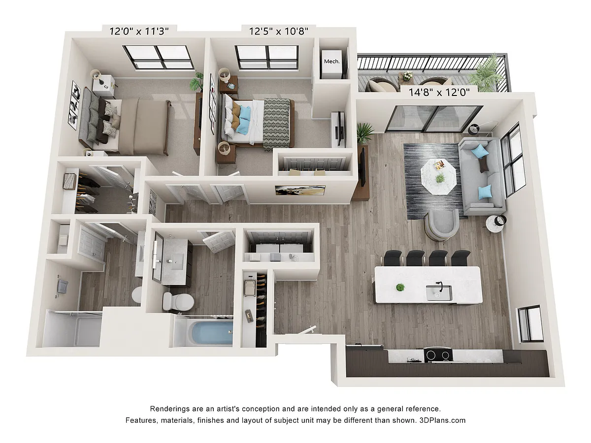 Floor plan B1A