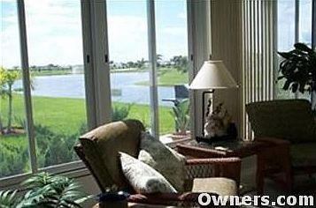 Florida room with lake view