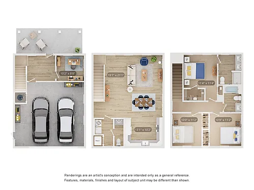 Floor plan Cottage C1 + Den