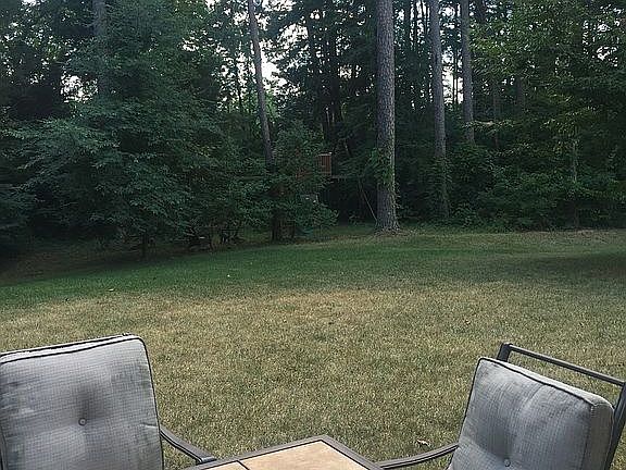 Spacious backyard