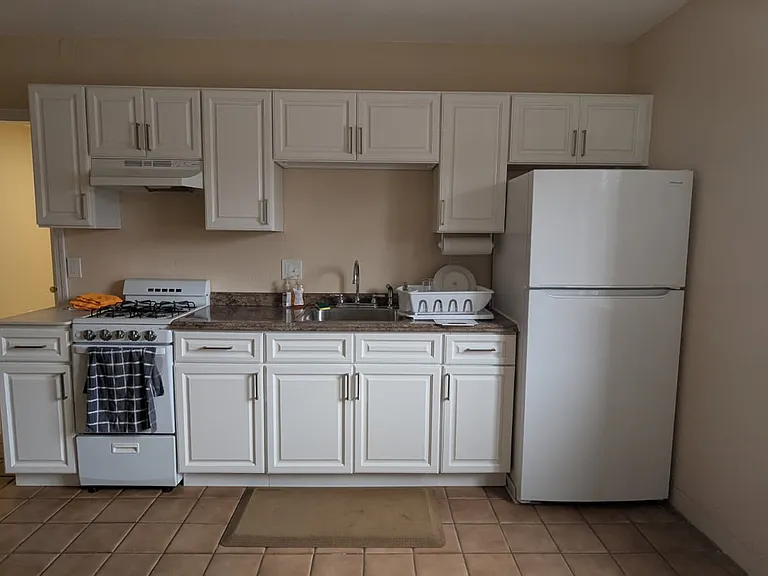 Kitchen for 1 bedroom unit. Also has a balcony
