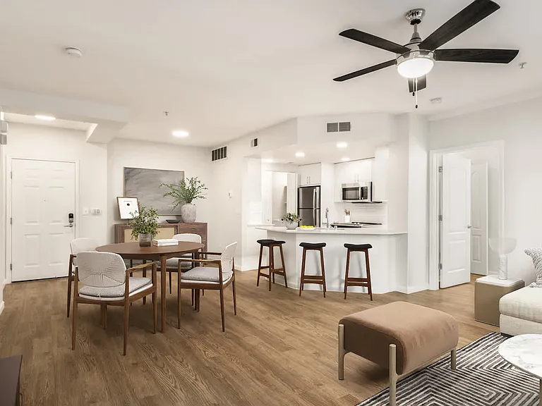 Living Room with Hard Surface Flooring