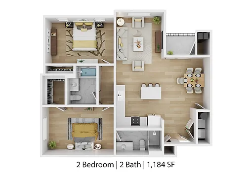 Floor plan B2-Oak