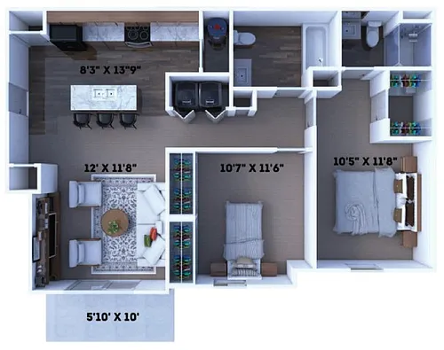 Floor plan The Sandusky