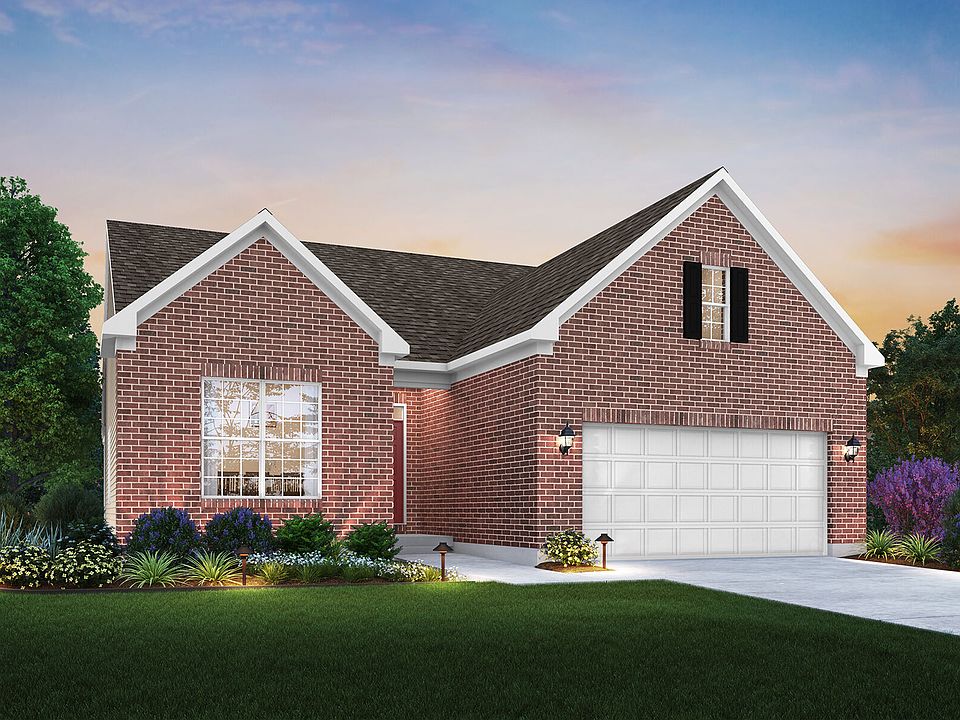Mitchell - Elevation A Optional Coach Lights and Full Brick