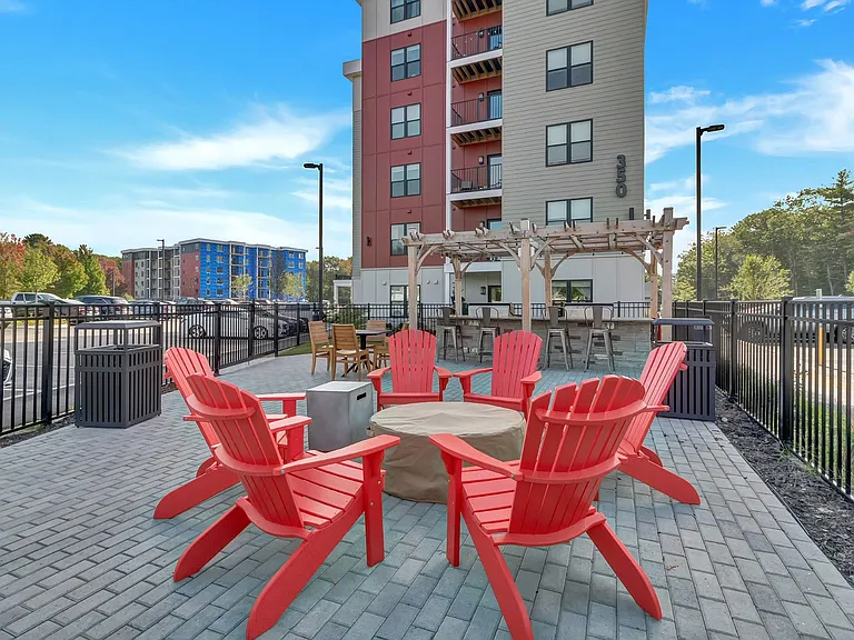 Cozy Resident Fire Pit Area