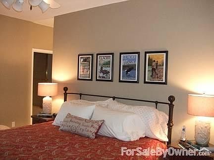 Master Bedroom
						:
						Master bedroom has Pottery Barn furniture, plush king bed and wall-mounted TV
