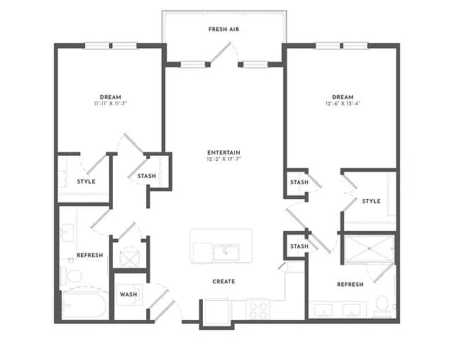 Floor plan B1