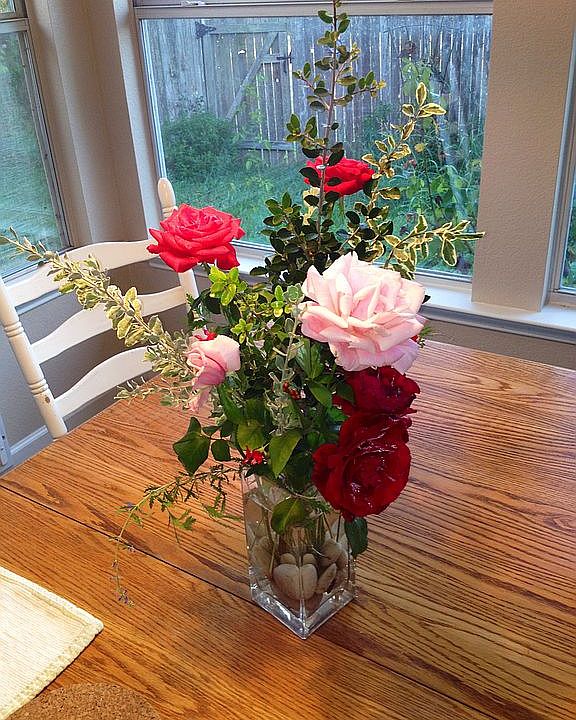 Flowers from garden