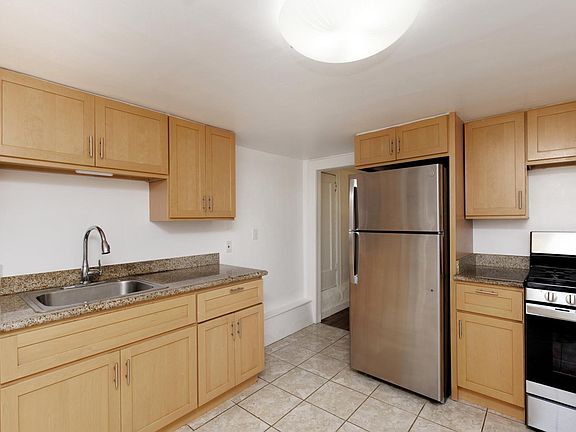 Kitchen is big enough for table and chairs and lots of yummy fun cooking.
