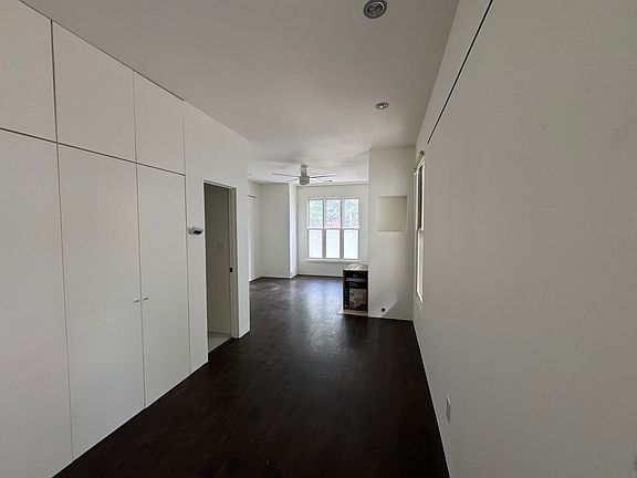 View from inside the front door towards the living room.