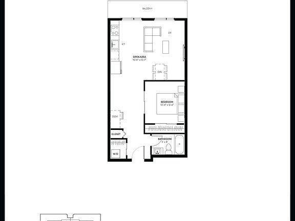 Unit 208 - Floor Plan